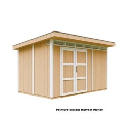 Timbela Abris de jardin en composite Composite Marron 9m²