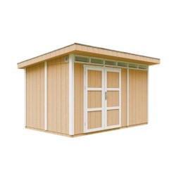Timbela Abris de jardin en composite Composite Marron 9m²