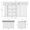 Timbela Abris de jardin en composite Composite Marron 9m²