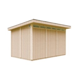 Timbela Abris de jardin en composite Composite Marron 9m²