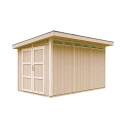 Timbela Abris de jardin en composite Composite Marron 9m²