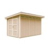 Timbela Abris de jardin en composite Composite Marron 9m²