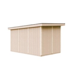 Timbela Abris de jardin en composite Composite Marron 9m²